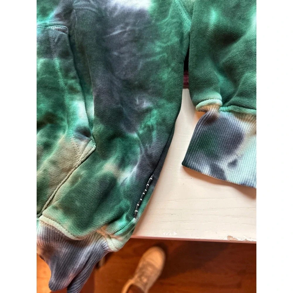 EUC Molo Adan Jogger & Hoodie Green Tie Dye Organic Cotton Set 110 US 5Y